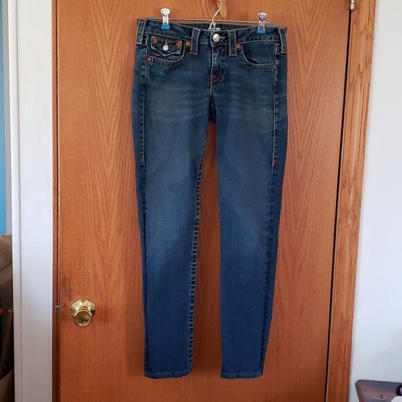 Very Nice True Religion Jeans Sz 28 ("Julie") Like New! - Picture 1 of 8